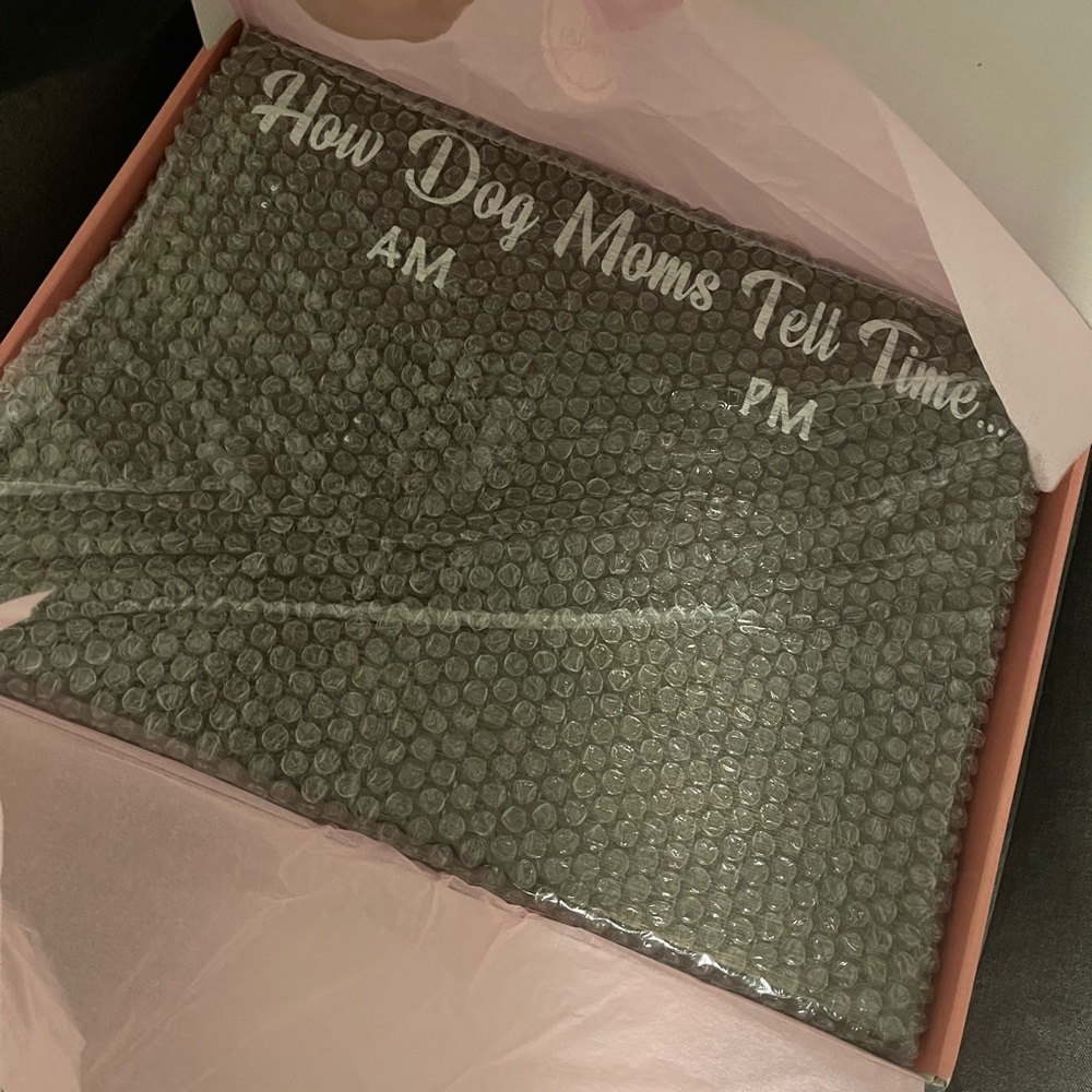 How a dog mom tells time wine/ cup holder